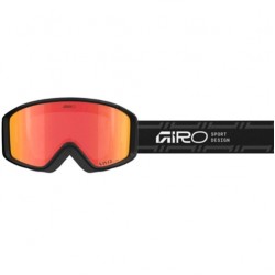 Giro Index 2.0 OTG (Stacked Black) - Vivid Ember Lens 